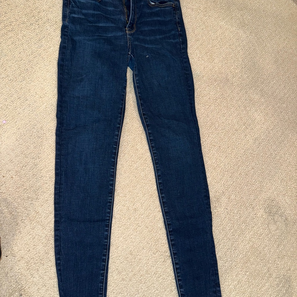 American Eagle Outfitters Dark Blue Skinny Jeans